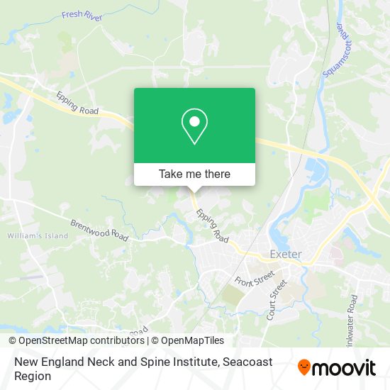 New England Neck and Spine Institute map