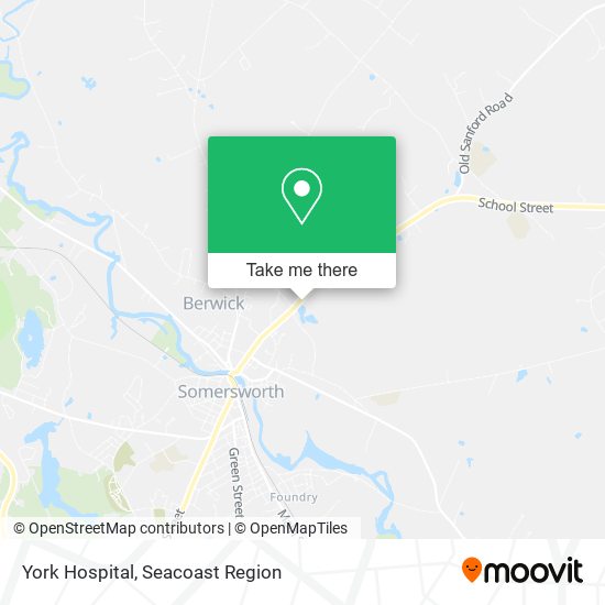 York Hospital map