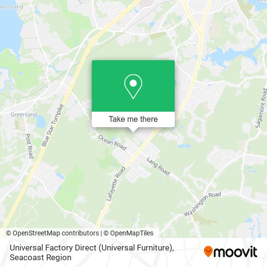 Mapa de Universal Factory Direct (Universal Furniture)