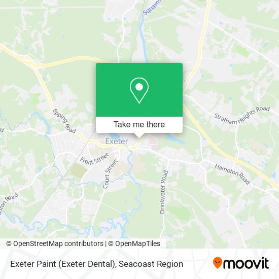 Mapa de Exeter Paint (Exeter Dental)