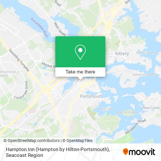 Mapa de Hampton Inn (Hampton by Hilton-Portsmouth)