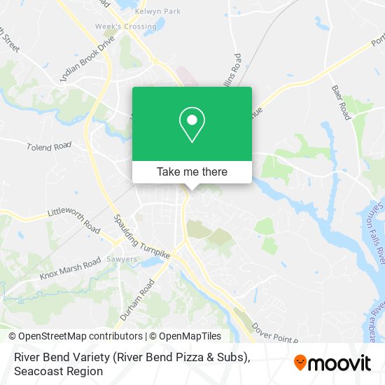 River Bend Variety (River Bend Pizza & Subs) map