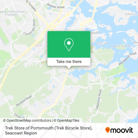 Trek Store of Portsmouth (Trek Bicycle Store) map