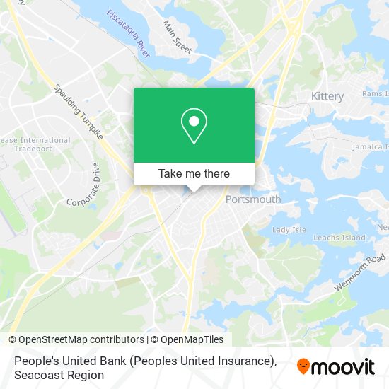 Mapa de People's United Bank (Peoples United Insurance)