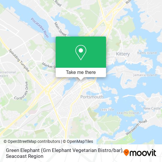 Mapa de Green Elephant (Grn Elephant Vegetarian Bistro / bar)