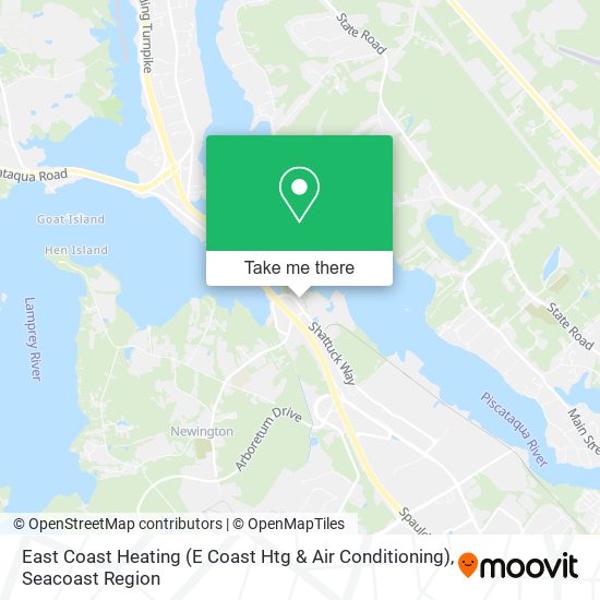 Mapa de East Coast Heating (E Coast Htg & Air Conditioning)