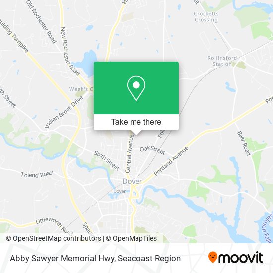 Abby Sawyer Memorial Hwy map