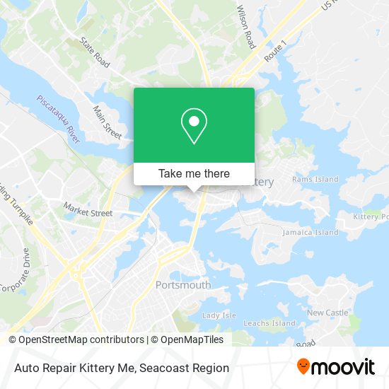 Mapa de Auto Repair Kittery Me