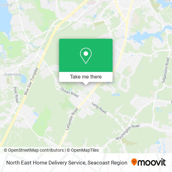 North East Home Delivery Service map