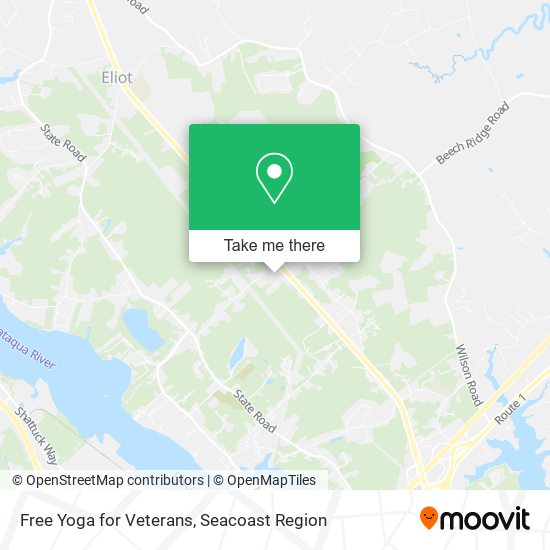 Free Yoga for Veterans map