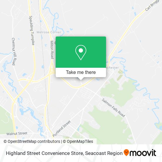 Mapa de Highland Street Convenience Store