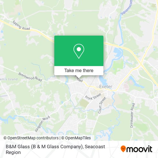 B&M Glass map