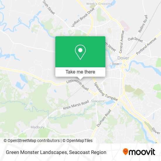 Green Monster Landscapes map