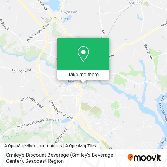 Smiley's Discount Beverage map