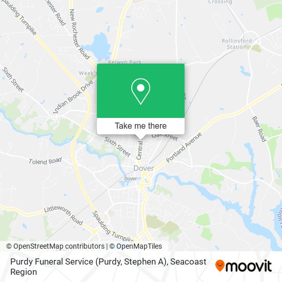 Purdy Funeral Service (Purdy, Stephen A) map