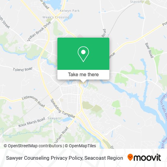 Sawyer Counseling Privacy Policy map