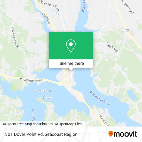 Mapa de 301 Dover Point Rd