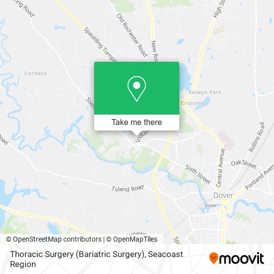 Thoracic Surgery (Bariatric Surgery) map