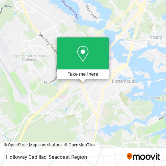 Holloway Cadillac map