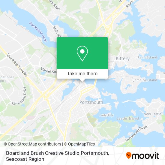 Mapa de Board and Brush Creative Studio Portsmouth