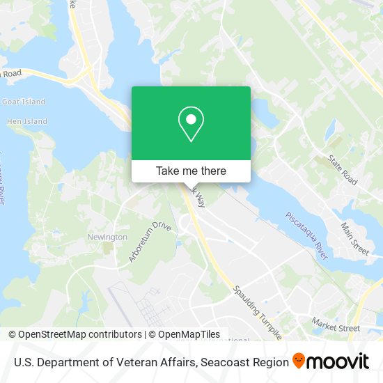 U.S. Department of Veteran Affairs map