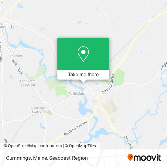 Mapa de Cummings, Maine