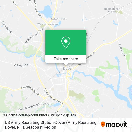 US Army Recruiting Station-Dover (Army Recruiting Dover, NH) map