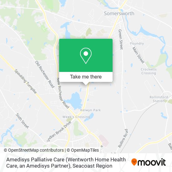 Mapa de Amedisys Palliative Care (Wentworth Home Health Care, an Amedisys Partner)