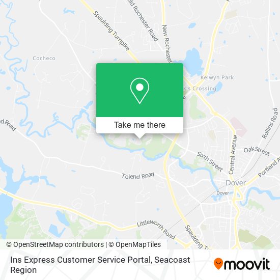 Ins Express Customer Service Portal map