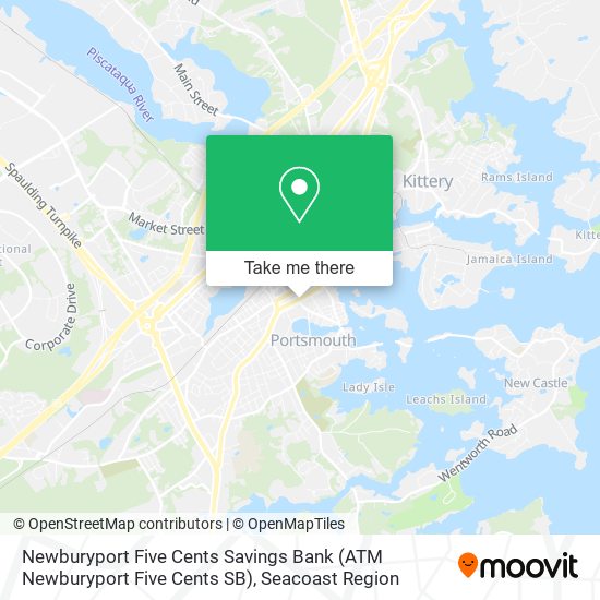 Newburyport Five Cents Savings Bank (ATM Newburyport Five Cents SB) map