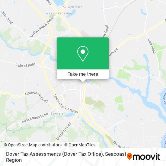 Mapa de Dover Tax Assessments (Dover Tax Office)