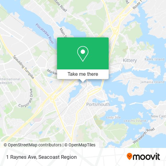Mapa de 1 Raynes Ave
