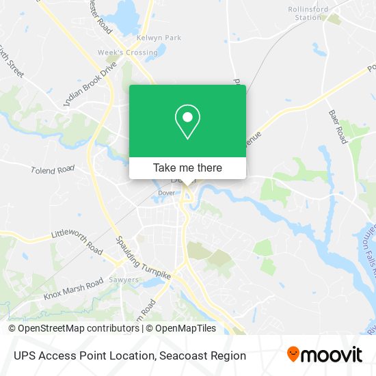 UPS Access Point Location map