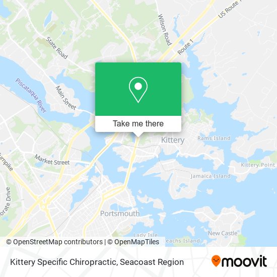 Kittery Specific Chiropractic map