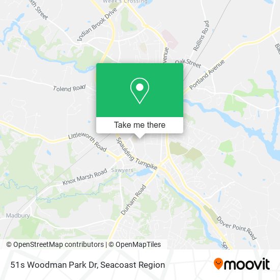 51s Woodman Park Dr map