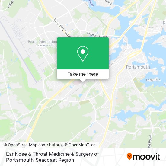 Mapa de Ear Nose & Throat Medicine & Surgery of Portsmouth