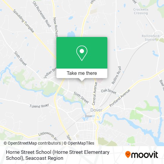 Horne Street School map