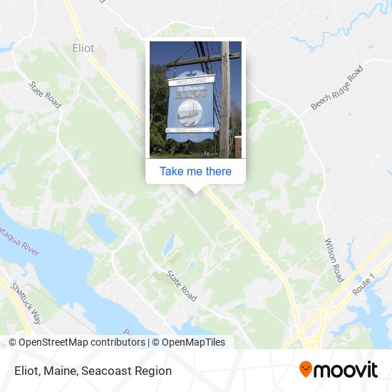 Eliot, Maine map