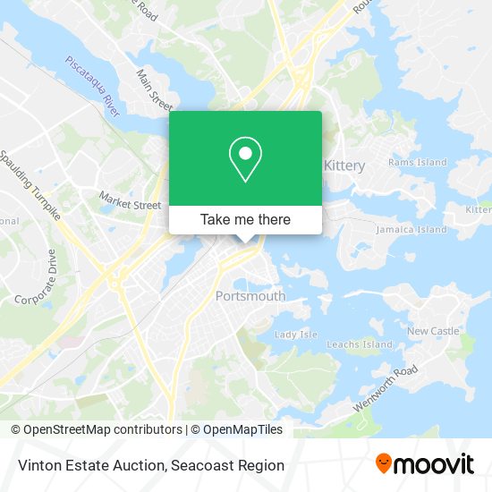 Vinton Estate Auction map