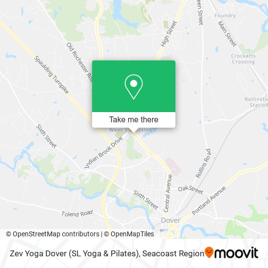 Zev Yoga Dover (SL Yoga & Pilates) map