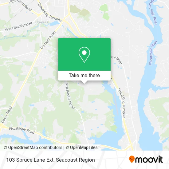 103 Spruce Lane Ext map