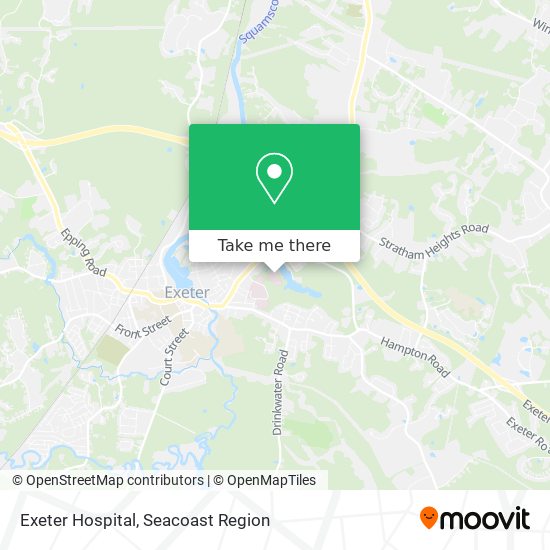 Exeter Hospital map