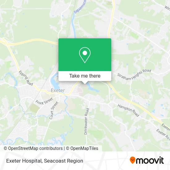 Exeter Hospital map