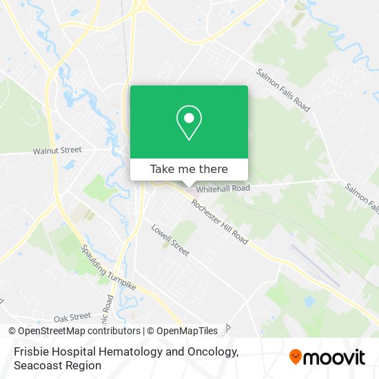 Frisbie Hospital Hematology and Oncology map