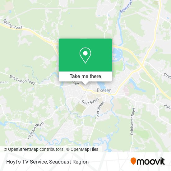 Hoyt's TV Service map