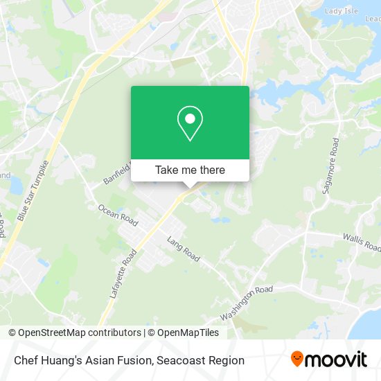 Chef Huang's Asian Fusion map
