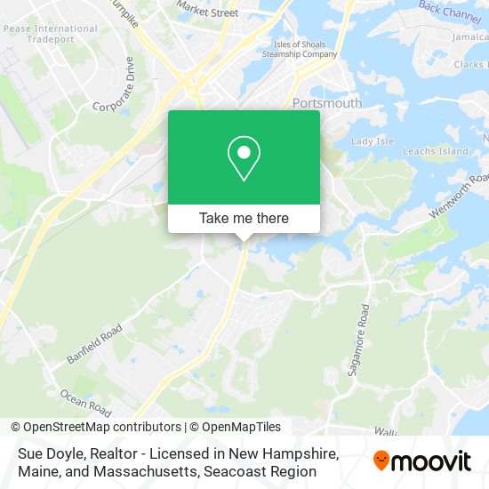 Sue Doyle, Realtor - Licensed in New Hampshire, Maine, and Massachusetts map