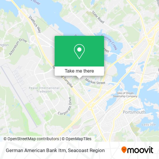 German American Bank Itm map