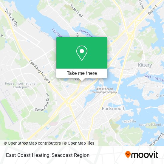 East Coast Heating map