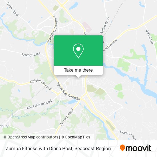 Zumba Fitness with Diana Post map